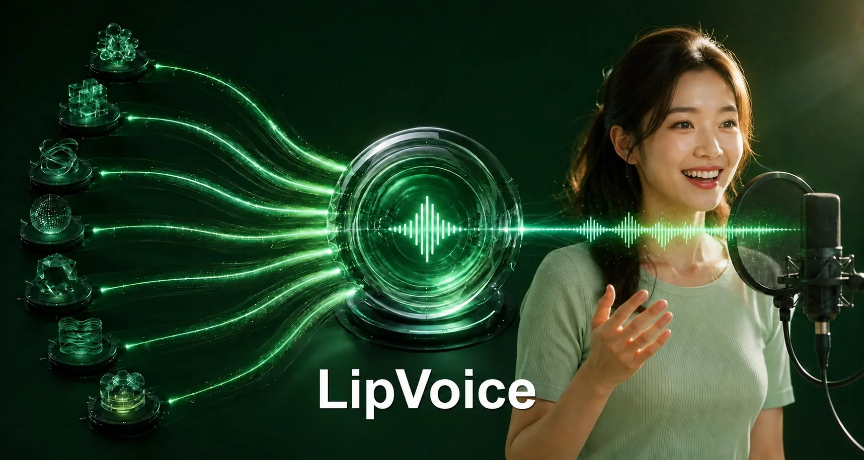 LipVoice 中文 TTS 多模型聚合统一 API 示意图